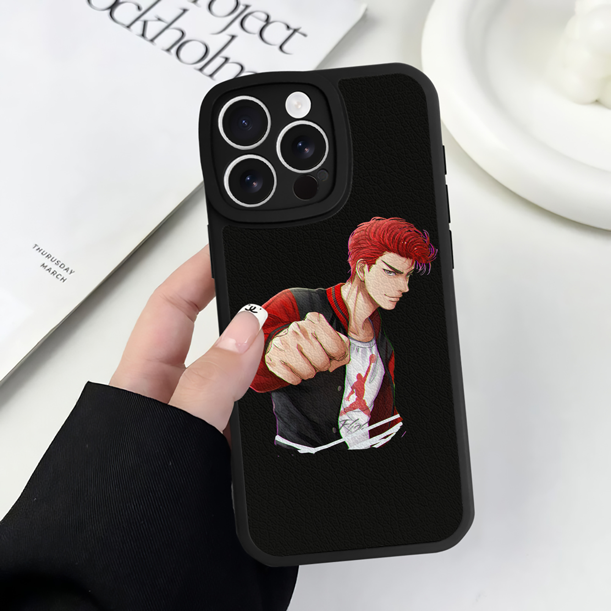 （画像用） SLAM DUNK／スラムダンク 【iPhone 16シリーズ対応】シリコンスマホケース（レザー調） 材質：シリコン
